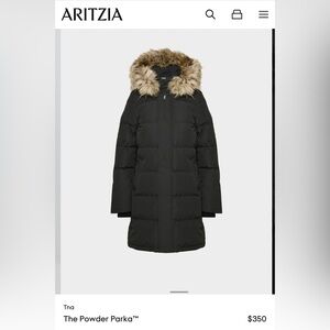 TNA Black Powder Parka with Fur Trim